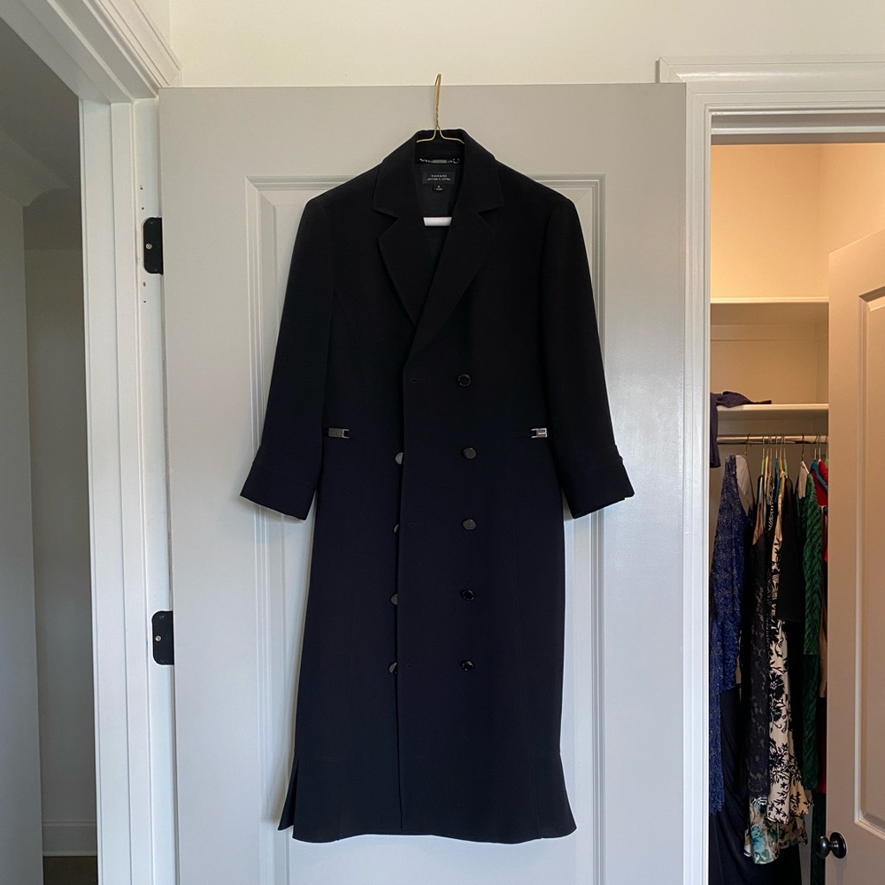 Tahari Arthur S. Levine Button-Front Coat